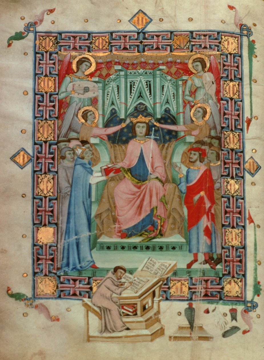 Jaime II de Maiorca (1315-49) empossado como Rei, por Romeu Despoal de Spanish School