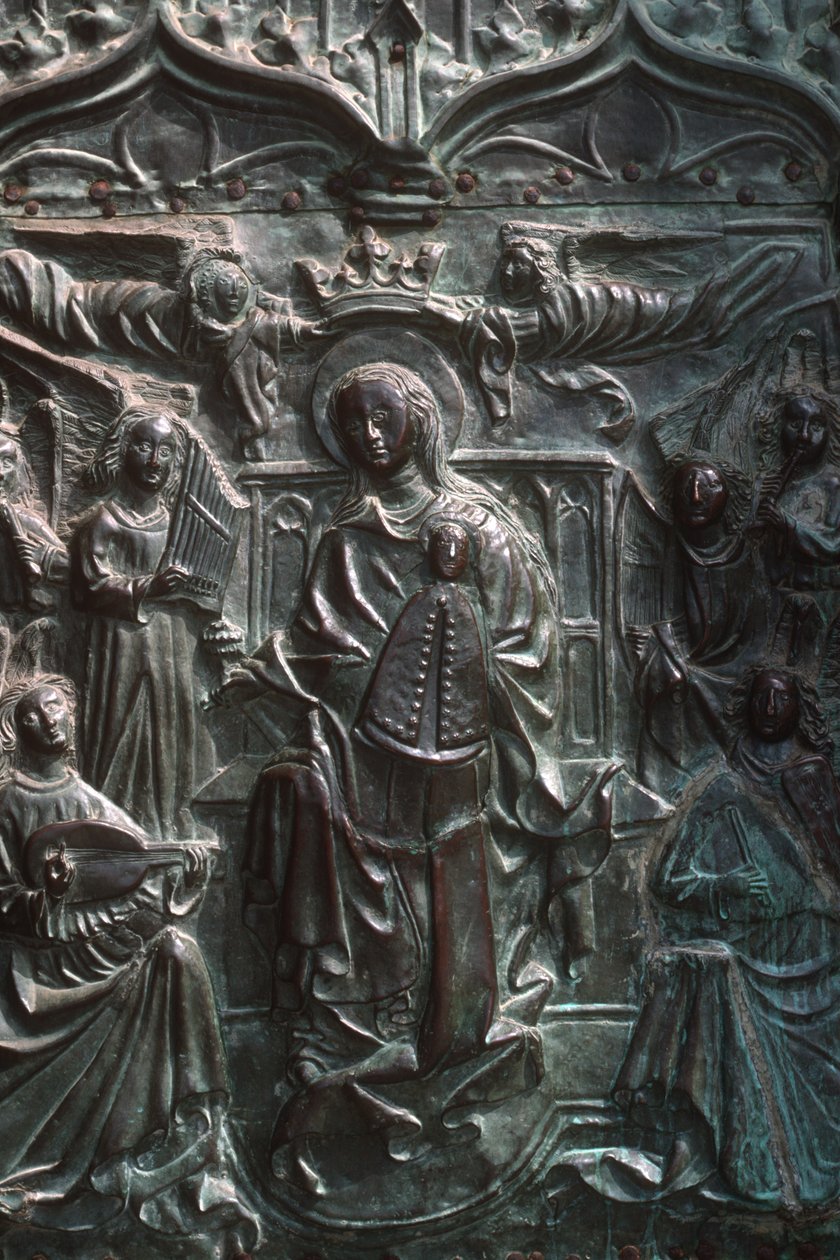 Madonna e Child (bronze) (ver 249963 para detalhes) de Spanish School