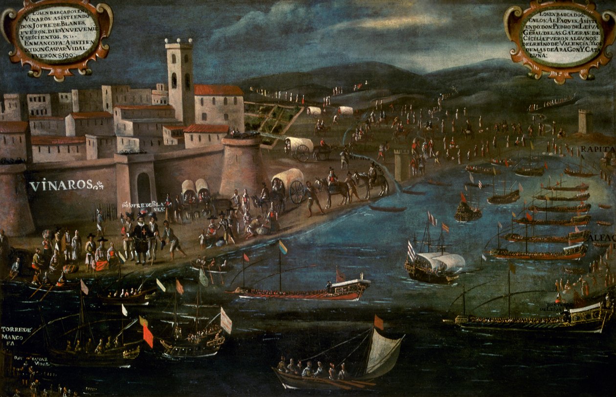 Navio mouro no Grao de Vinaroz de Spanish School