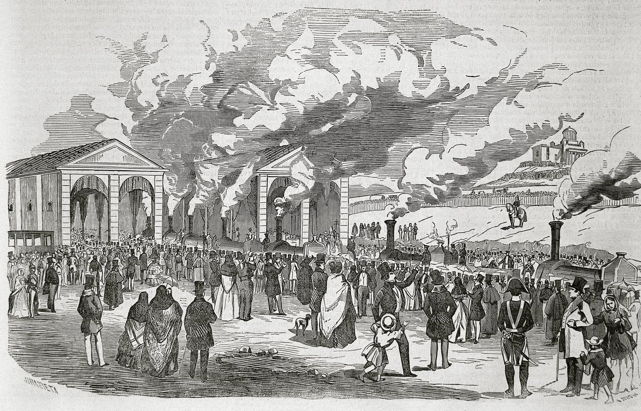 Abertura da linha ferroviária Madrid-Aranjuez, 9 de fevereiro de Spanish School