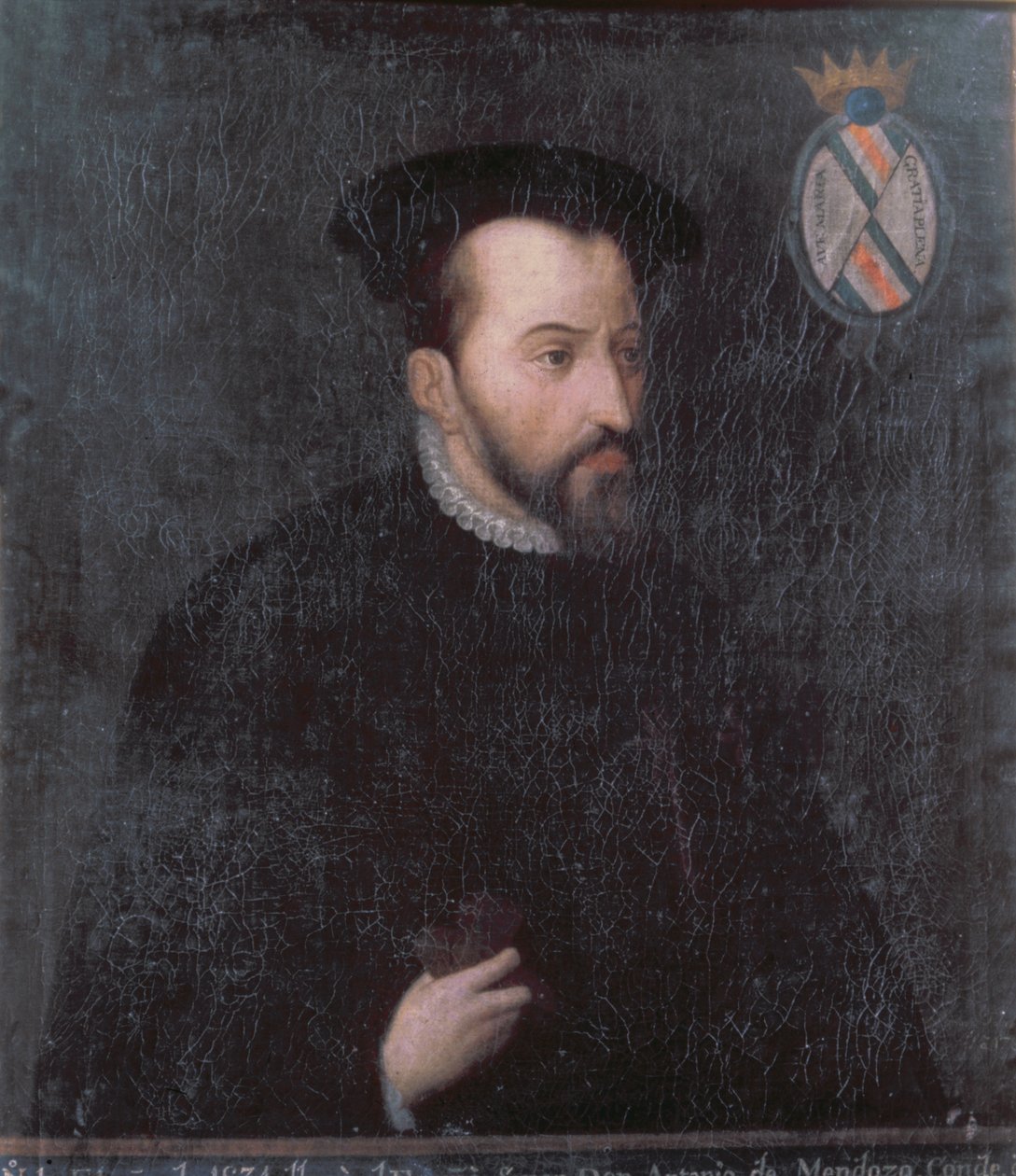 Retrato de Antonio de Mendoza, c.1534 (óleo sobre tela) de Spanish School