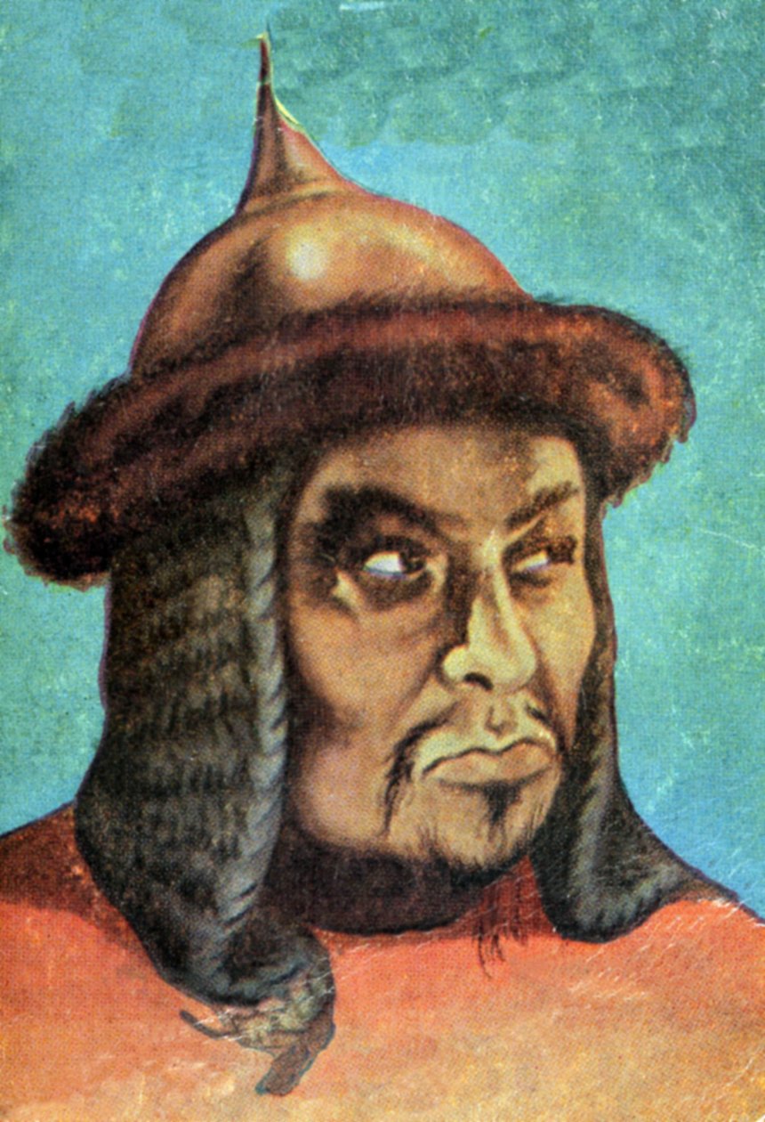 Retrato de Genghis Khan (Temudjin de Spanish School