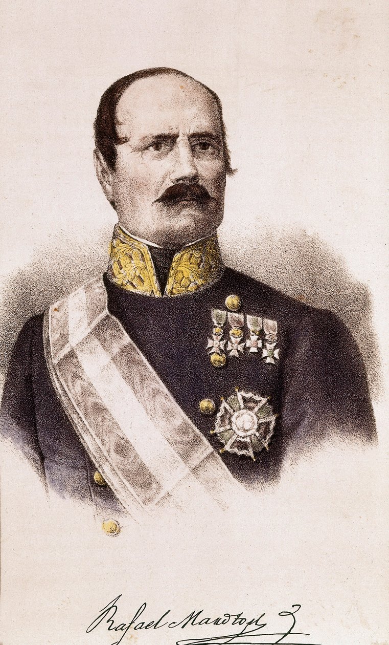 Retrato de Rafael Maroto (1783-1847),século XIX (gravura) de Spanish School
