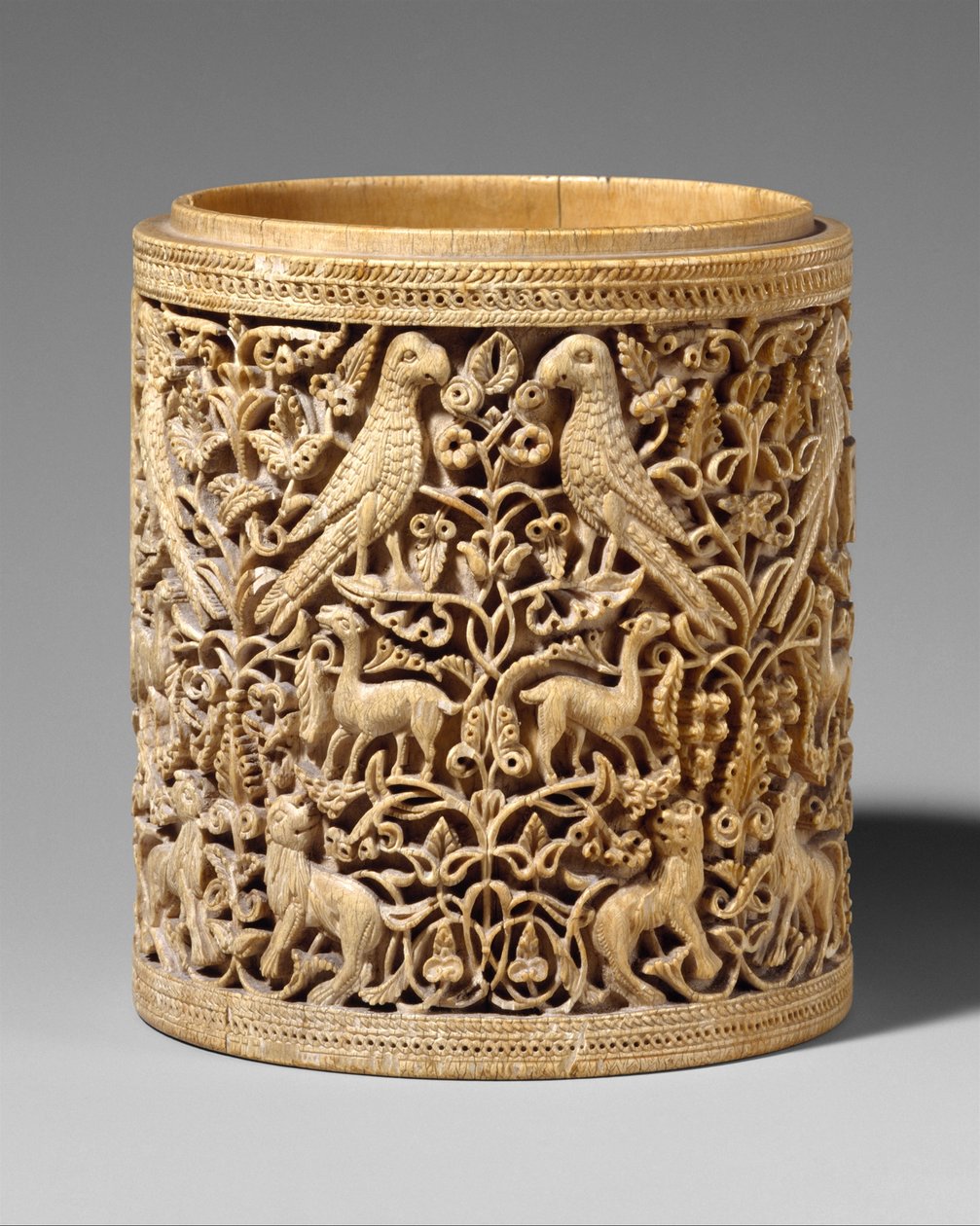 Pyxis, c.950-75 (marfim) de Spanish School