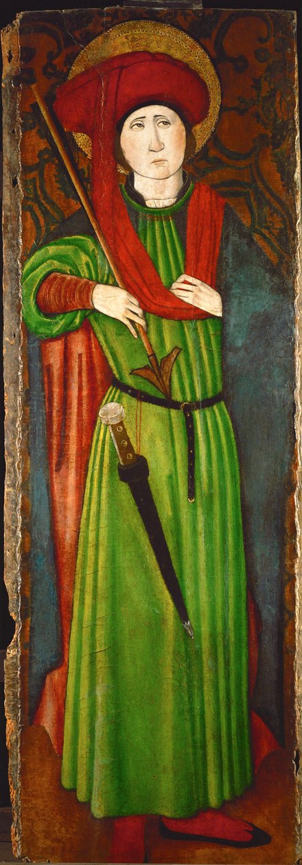 São Sebastião (óleo sobre madeira) de Spanish School