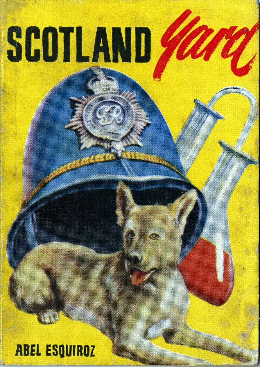 Scotland Yard, de Abel Esquiroz, edição tem um destino pedagógico e popular. Capa, século XX de Spanish School