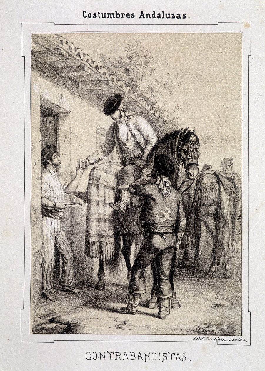 Contrabandistas, "Roupas Andaluzes" de D Antonio Chaman de Spanish School
