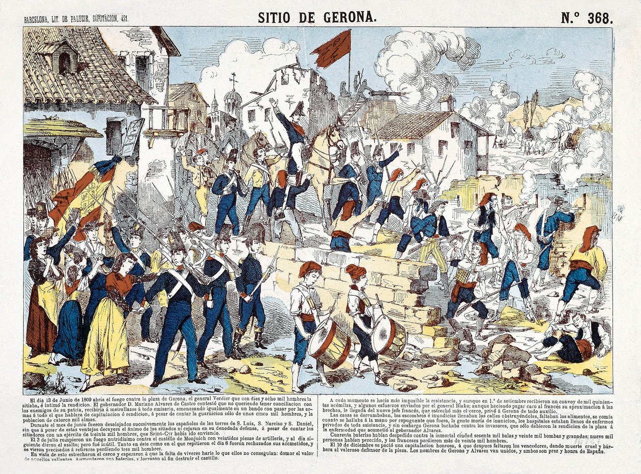Guerra da Independência da Espanha (1808-1814): o cerco de Gerona de junho a dezembro de 1809. de Spanish School