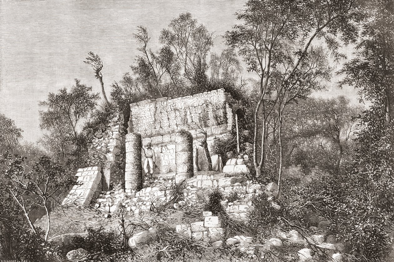A, bola, corte, Chichén, Itzá, yucatan, méxico de Spanish School