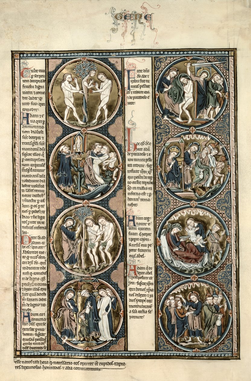 O Moral da Bíblia de Toledo f.7v de Spanish School
