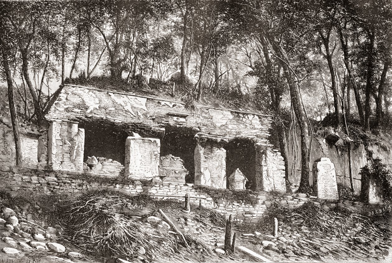 A, fachada, de, a, palácio, em, palenque, sulista, méxico de Spanish School