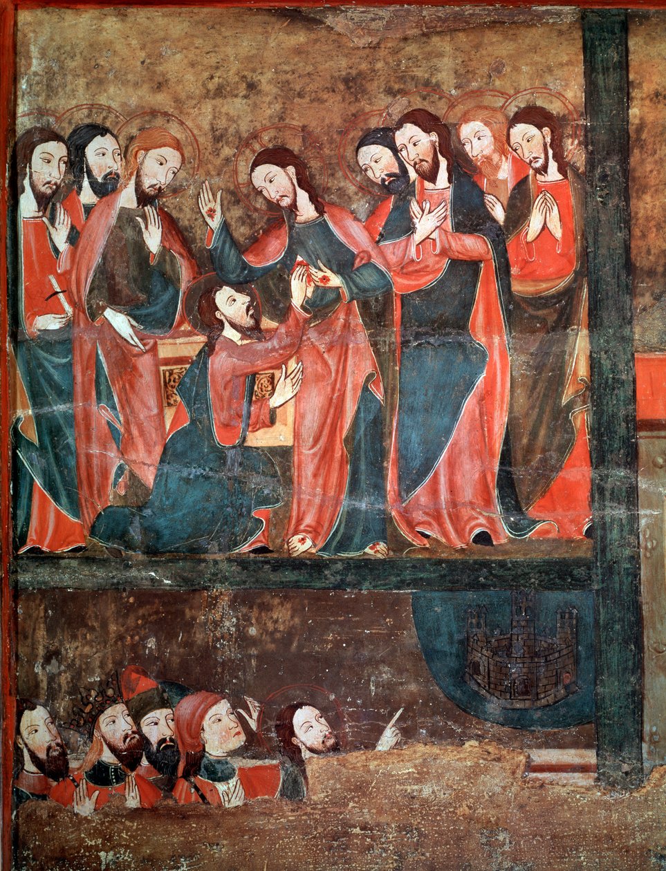 A incredulidade de São Tomás Altarpiece da Escola Espanhola de Spanish School