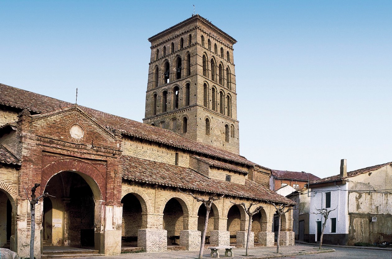 Vista da Igreja de São Lourenço de Sahagun, Espanha de Spanish School