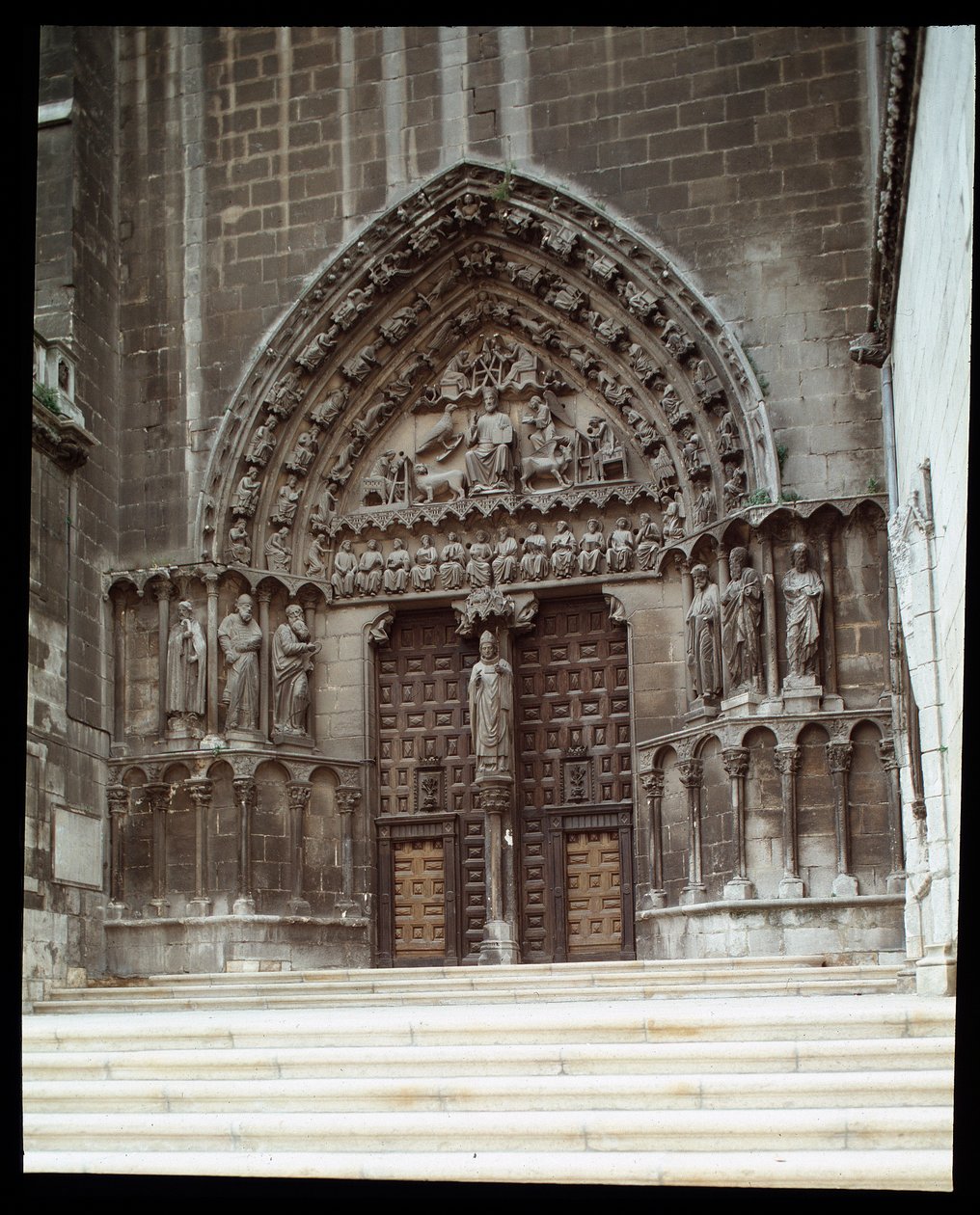 Vista do Portal Sacramental (Sarmental) da Catedral de Santa Maria (Santa Maria) em Burgos de Spanish School