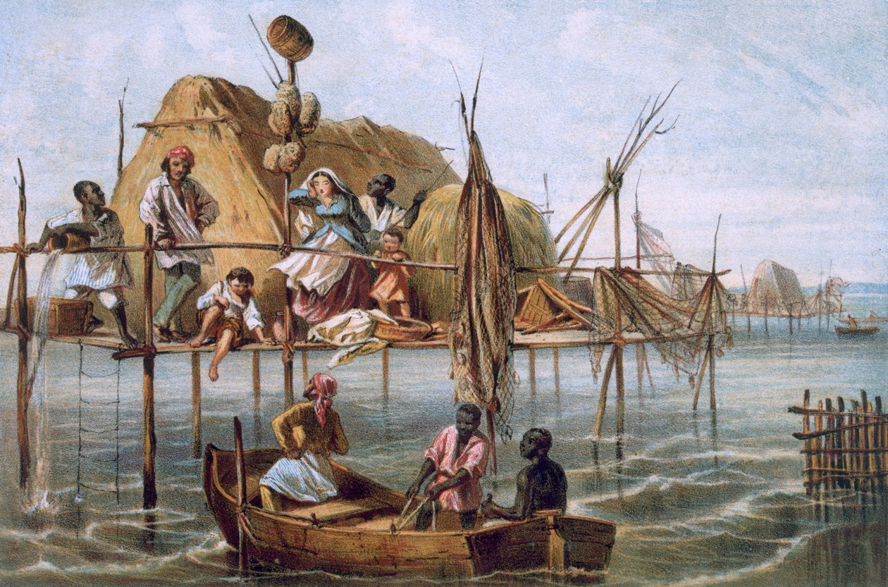 Casa dos Pescadores de Esponjas, ou Casa dos Pescadores de Esponja, Cuba de Spanish School