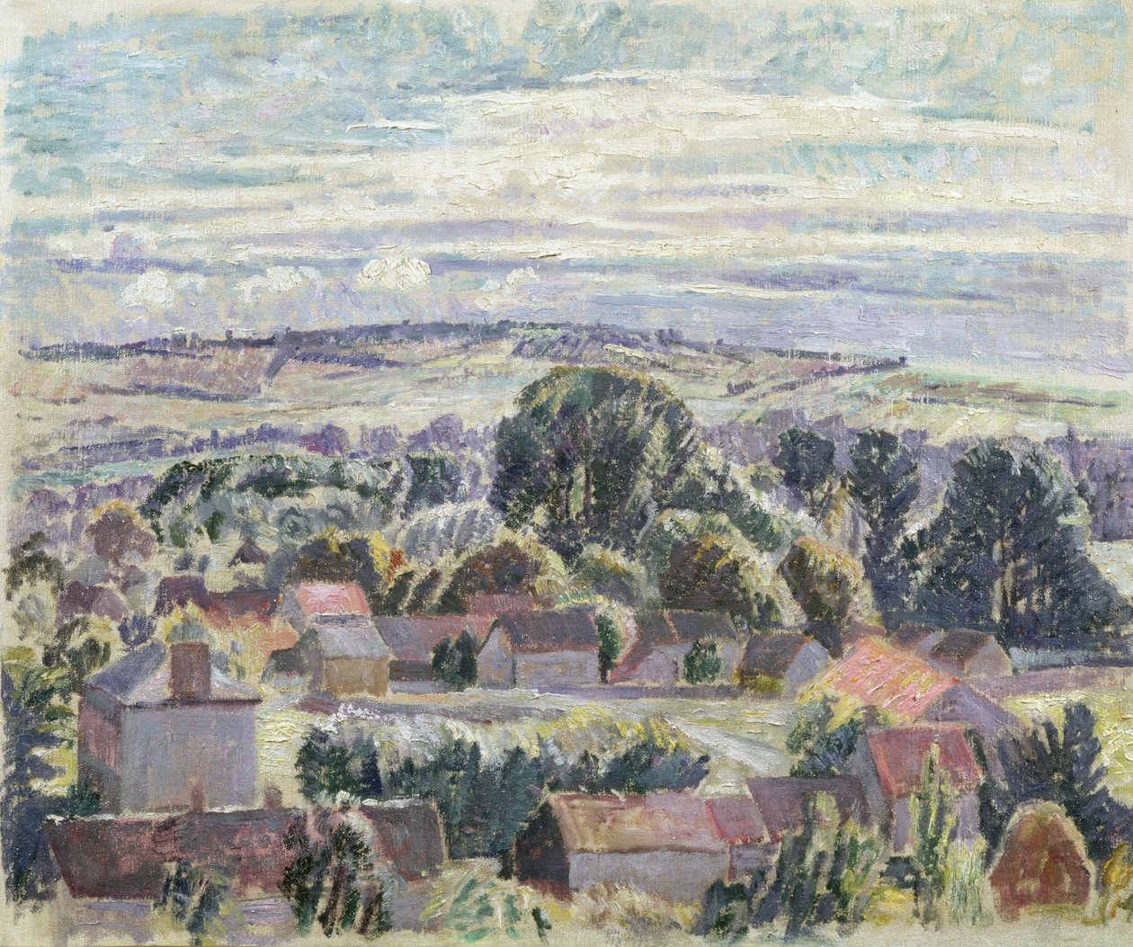 Uma paisagem inglesa, c.1910 de Spencer Frederick Gore