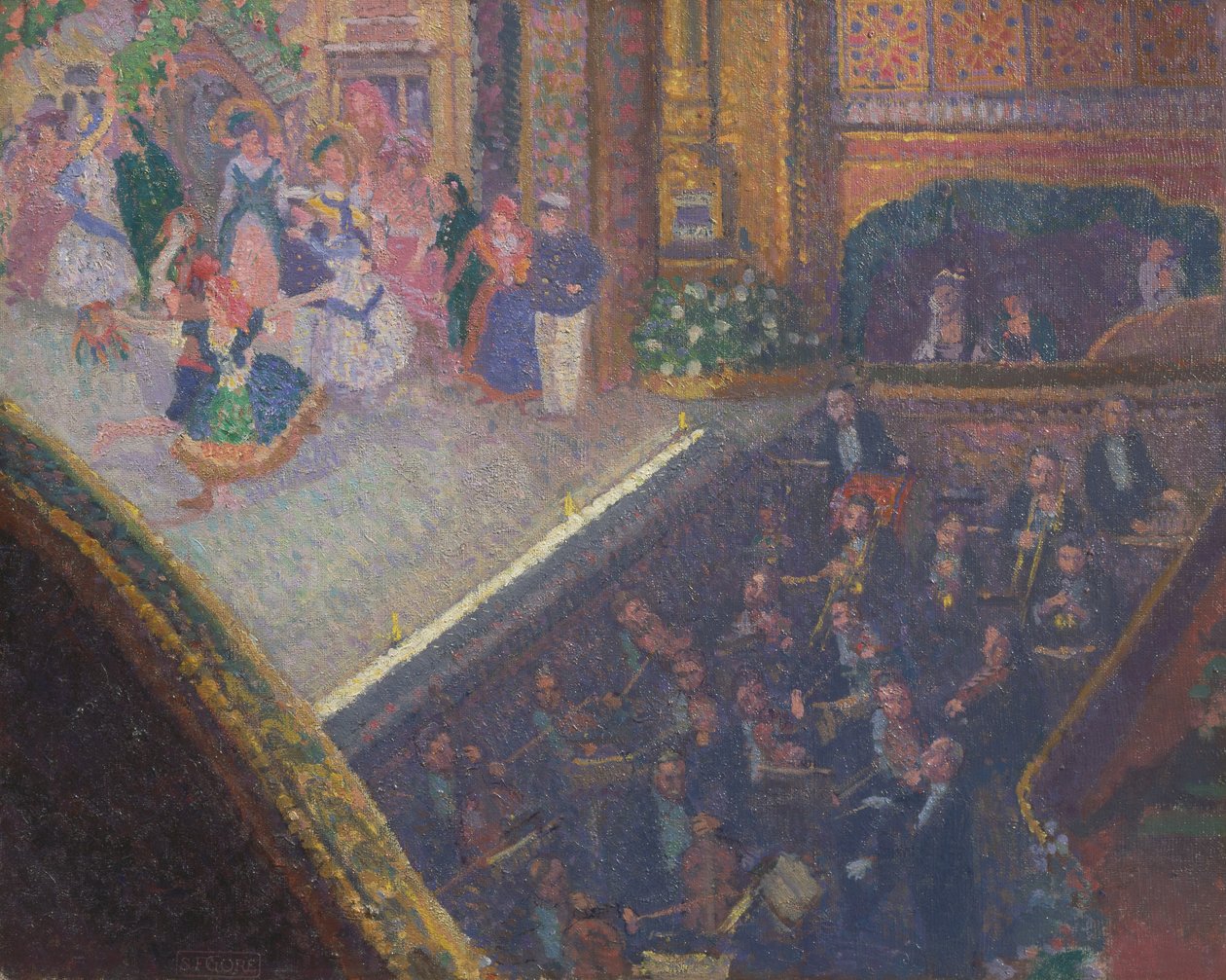 Cena de balé de nas areias de Spencer Frederick Gore
