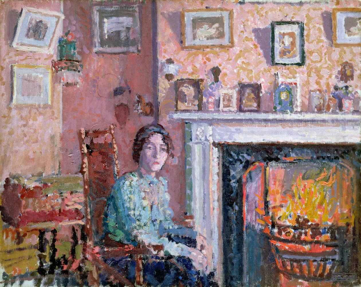 Interior, Crescente de Mornington, 1910 de Spencer Frederick Gore