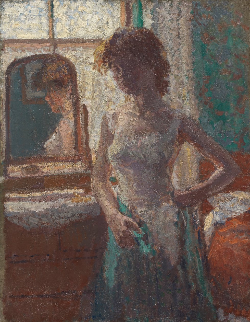 O vestido verde, 1908-09 de Spencer Frederick Gore