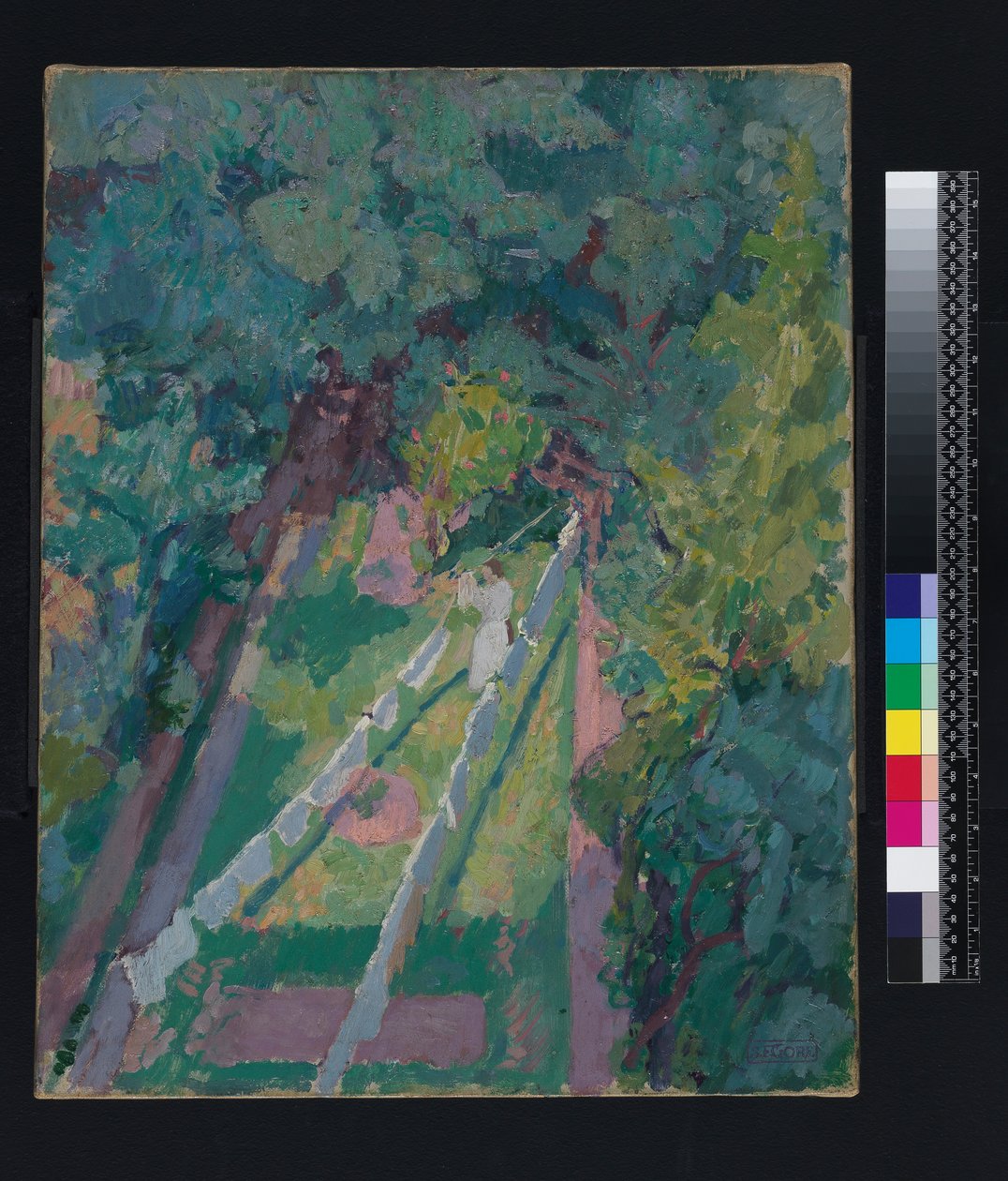 Vista da janela da 6 Cambrian Road, Richmond, antes de 1914 de Spencer Frederick Gore