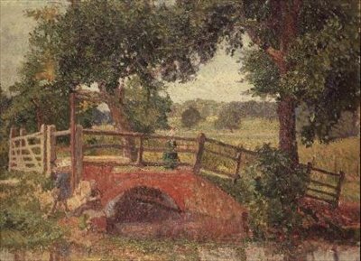 A Ponte em Panshanger Park de Spencer Frederick Gore