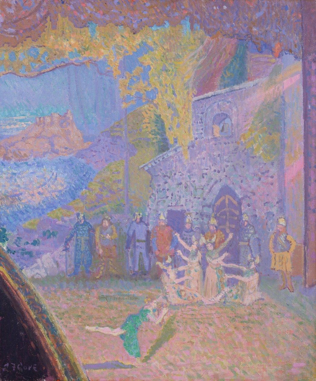 A dança do espírito da Irlanda, Alhambra Music Hall, 1910 de Spencer Frederick Gore