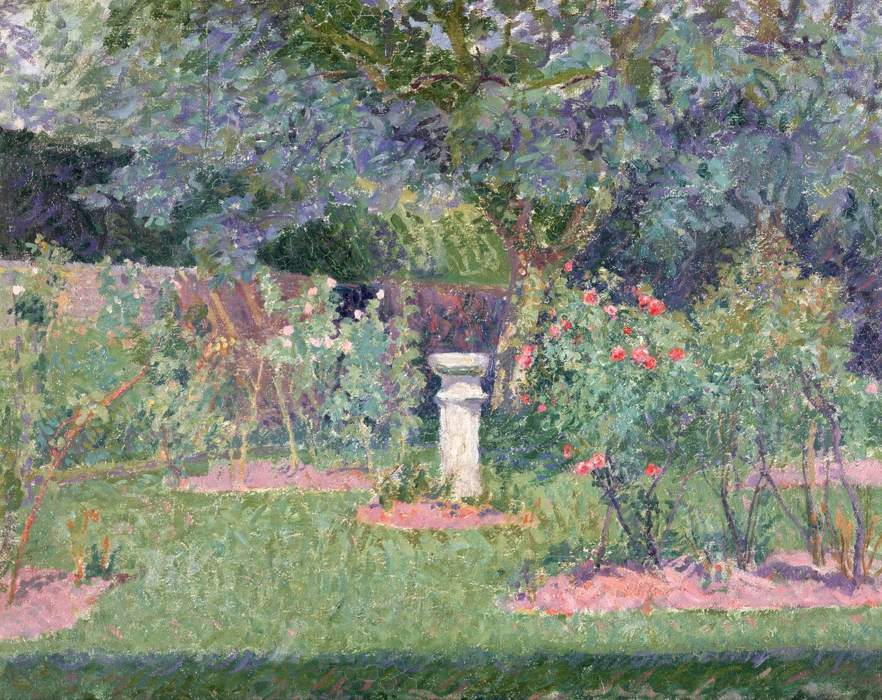 O jardim em Hertingfordbury, 1908 de Spencer Frederick Gore