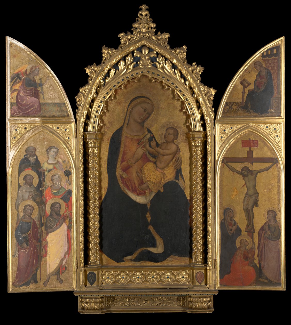 A Crucificação com a Virgem Anunciada de Spinello Aretino