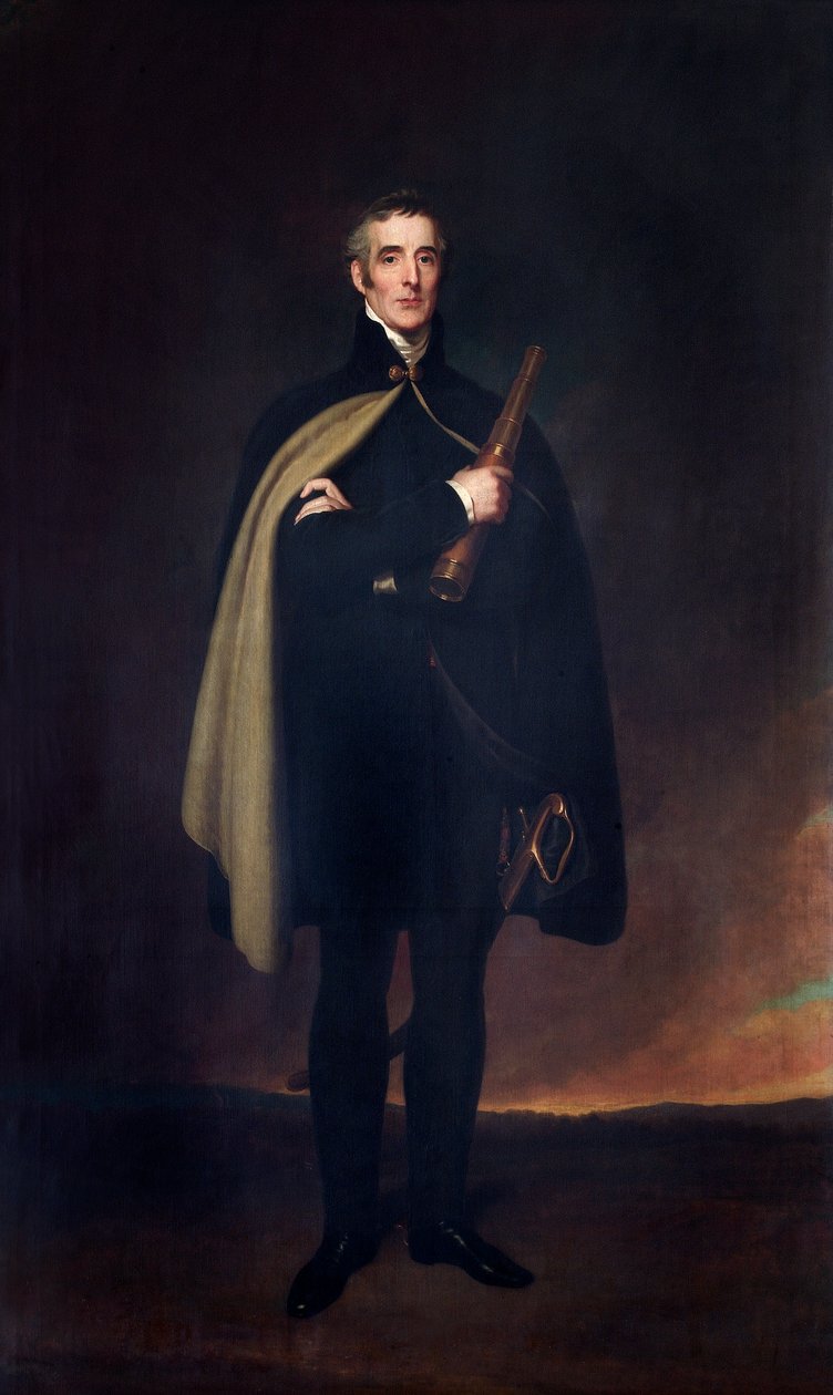 O Duque de Wellington, c.1860 (óleo sobre tela) de Spiridione Gambardella