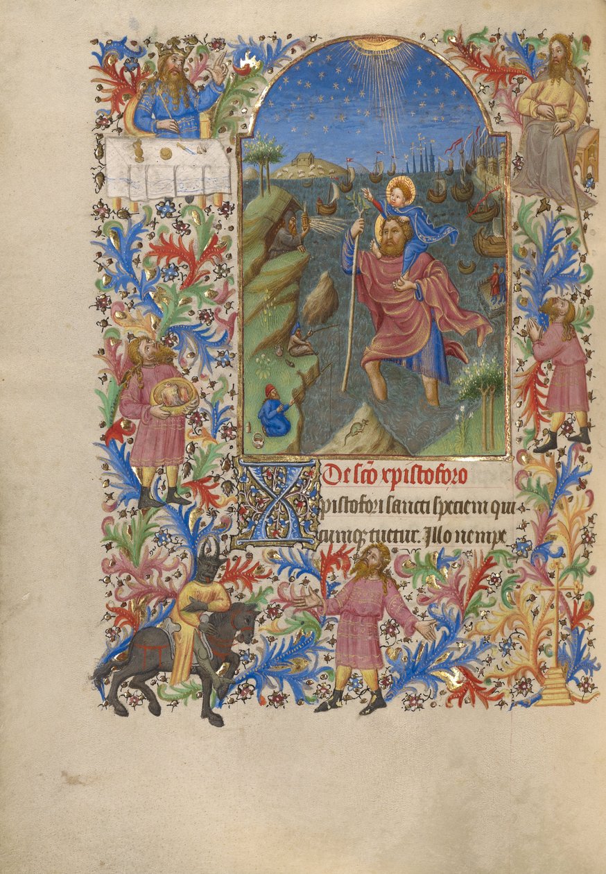 São, christopher, carregar, a, christ, criança de Spitz Master