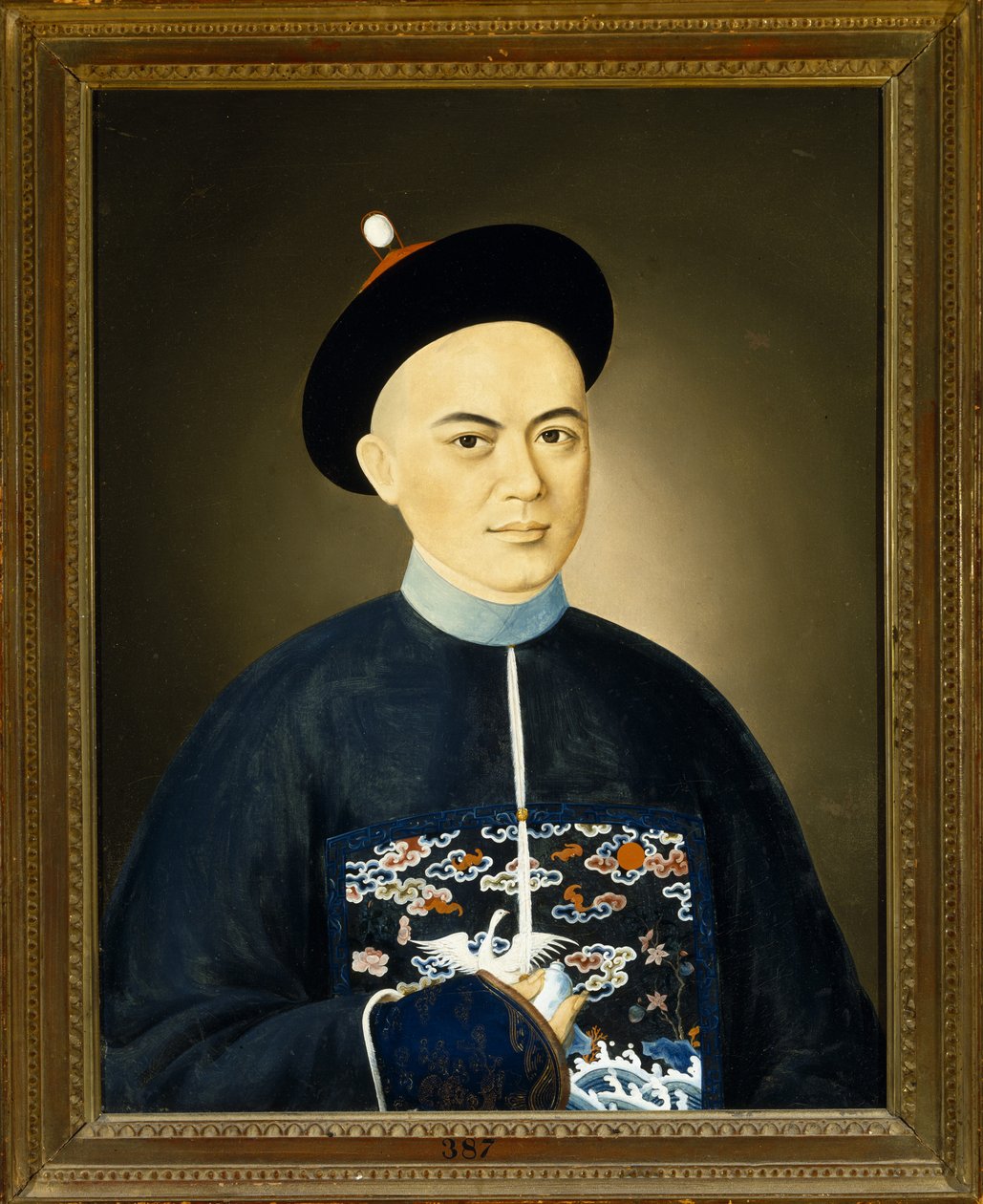 Retrato do comerciante de seda Eshing de Spoilum Spoilum