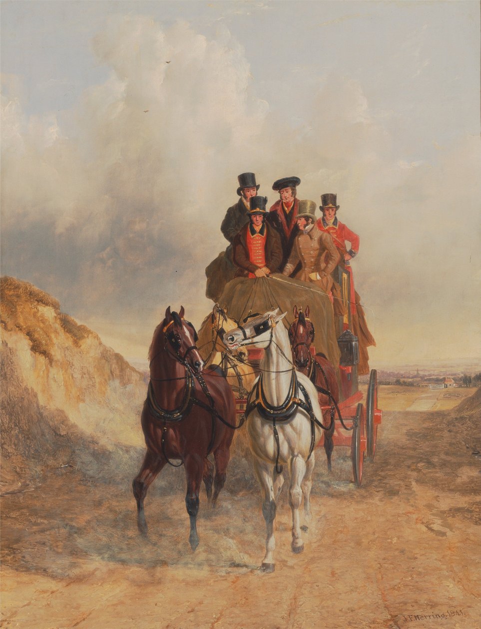 O Royal Mail Coach na estrada de John Frederick Herring Senior