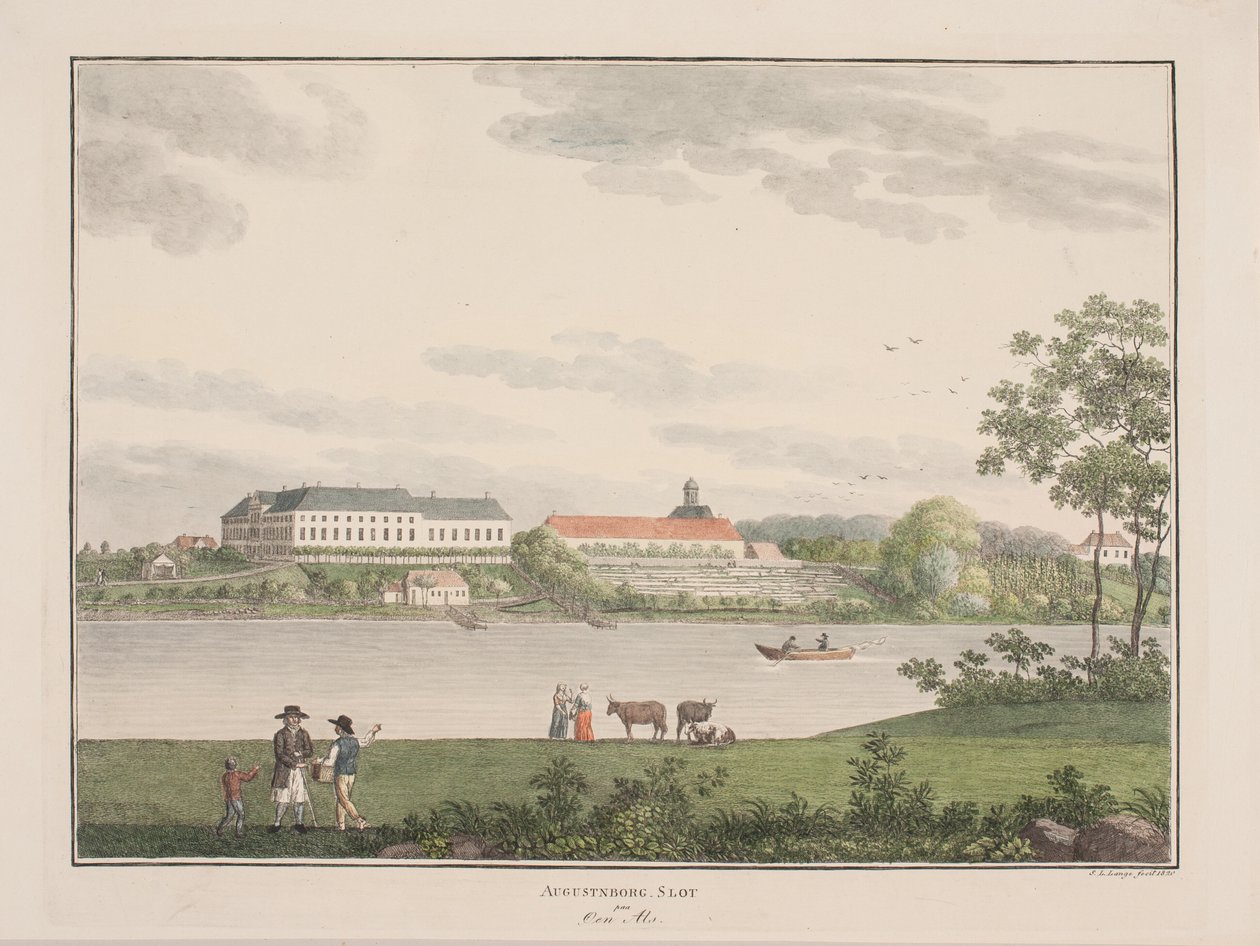 Castelo de Augustenborg na ilha de Als de Søren L. Lange