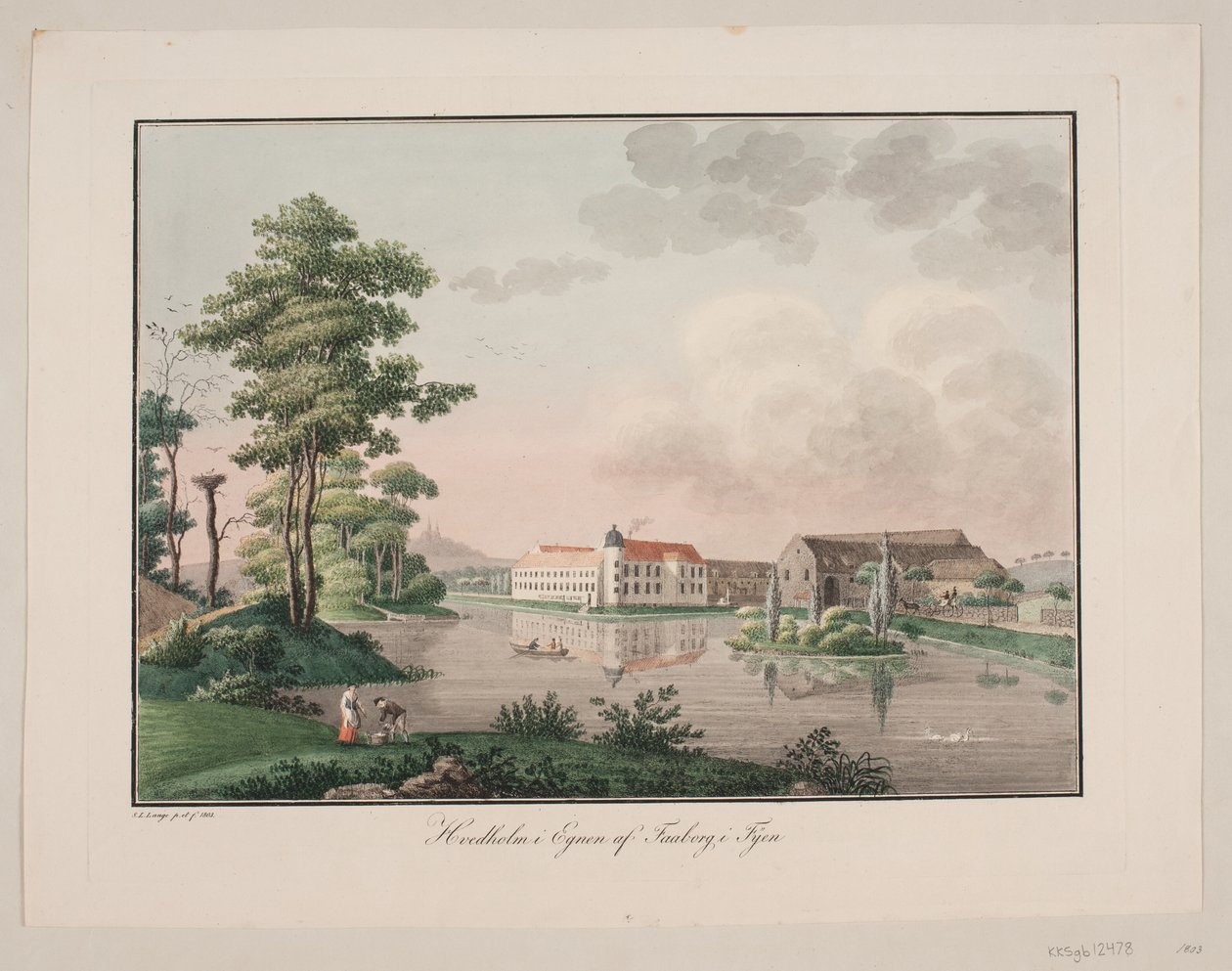 Hvedholm na área de Faaborg em Funen de Søren L. Lange