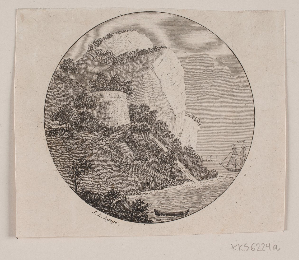 a montanha Moens Klint de Søren L. Lange