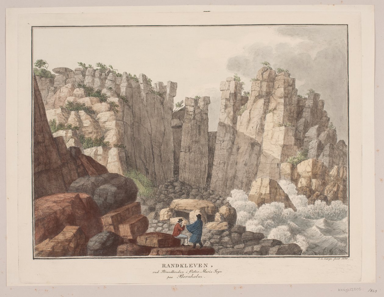 Randkleven na praia na paróquia de Østermerie em Bornholm de Søren L. Lange