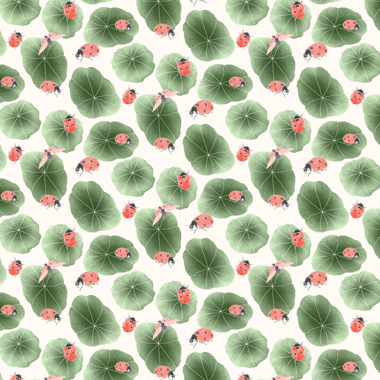Padrão de coordenadas de capuchinha colorway 2, 2020 (lápis de grafite e digital) de Stacy Hsu