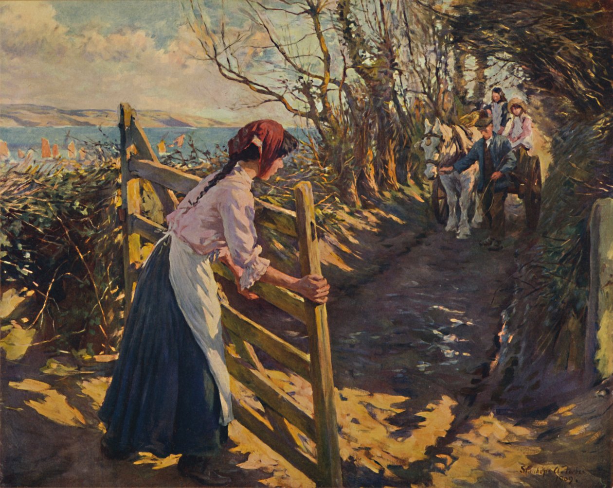 Fevereiro Sunshine, 1909. de Elizabeth Adela Stanhope Forbes