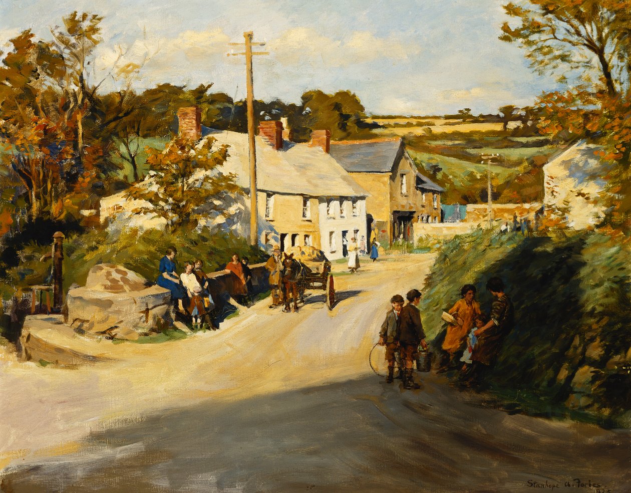 Uma vila da Cornualha de Stanhope Alexander Forbes