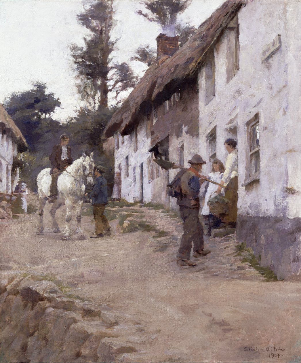 Noite - Regresso dos trabalhadores de Stanhope Alexander Forbes