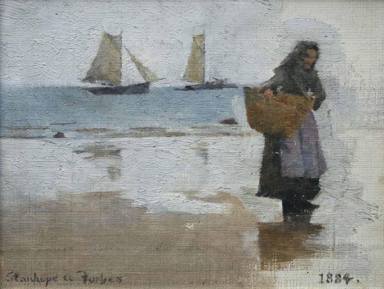 Pescadora na Praia de Stanhope Alexander Forbes