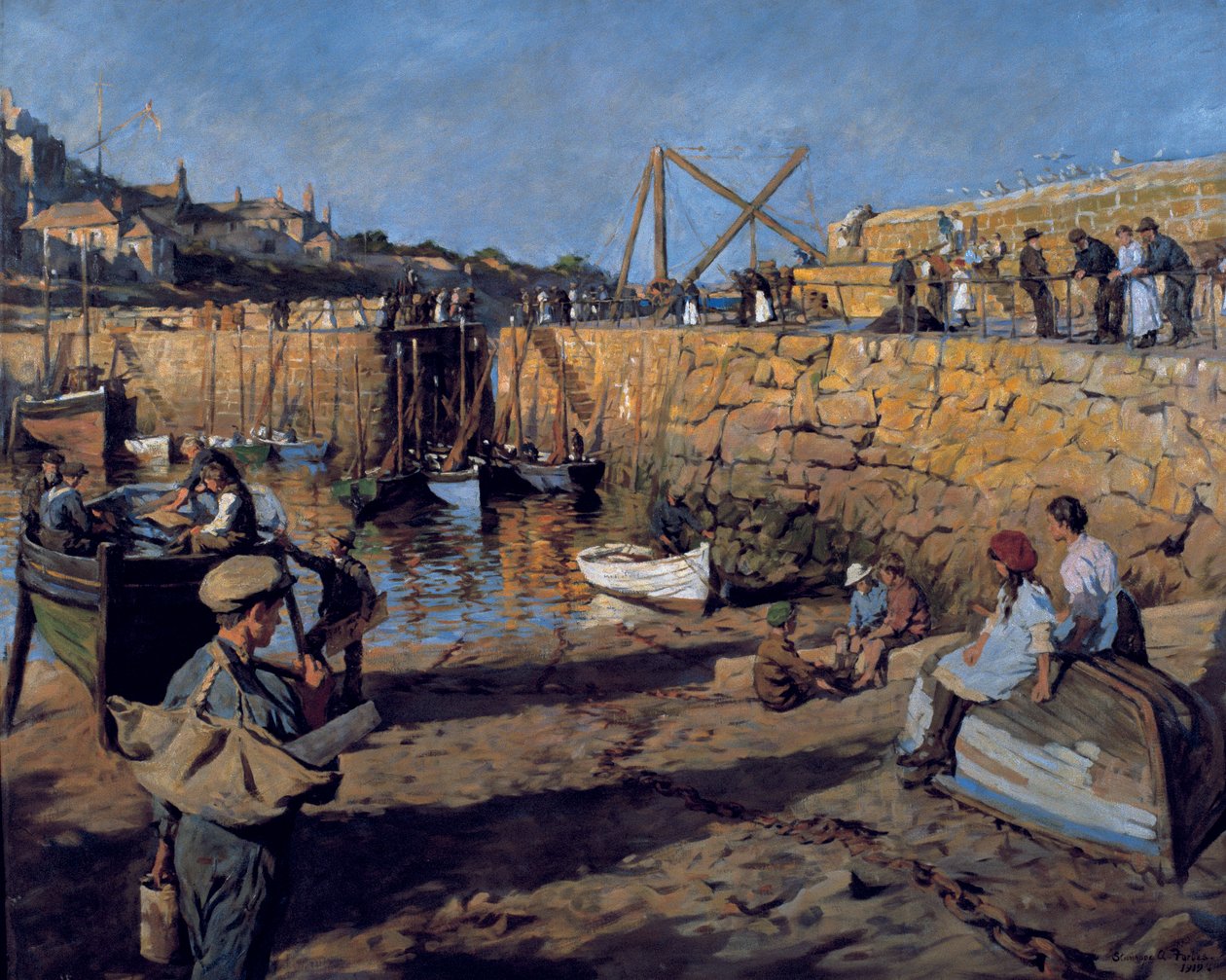 Adaptando, Mousehole Harbor de Stanhope Alexander Forbes