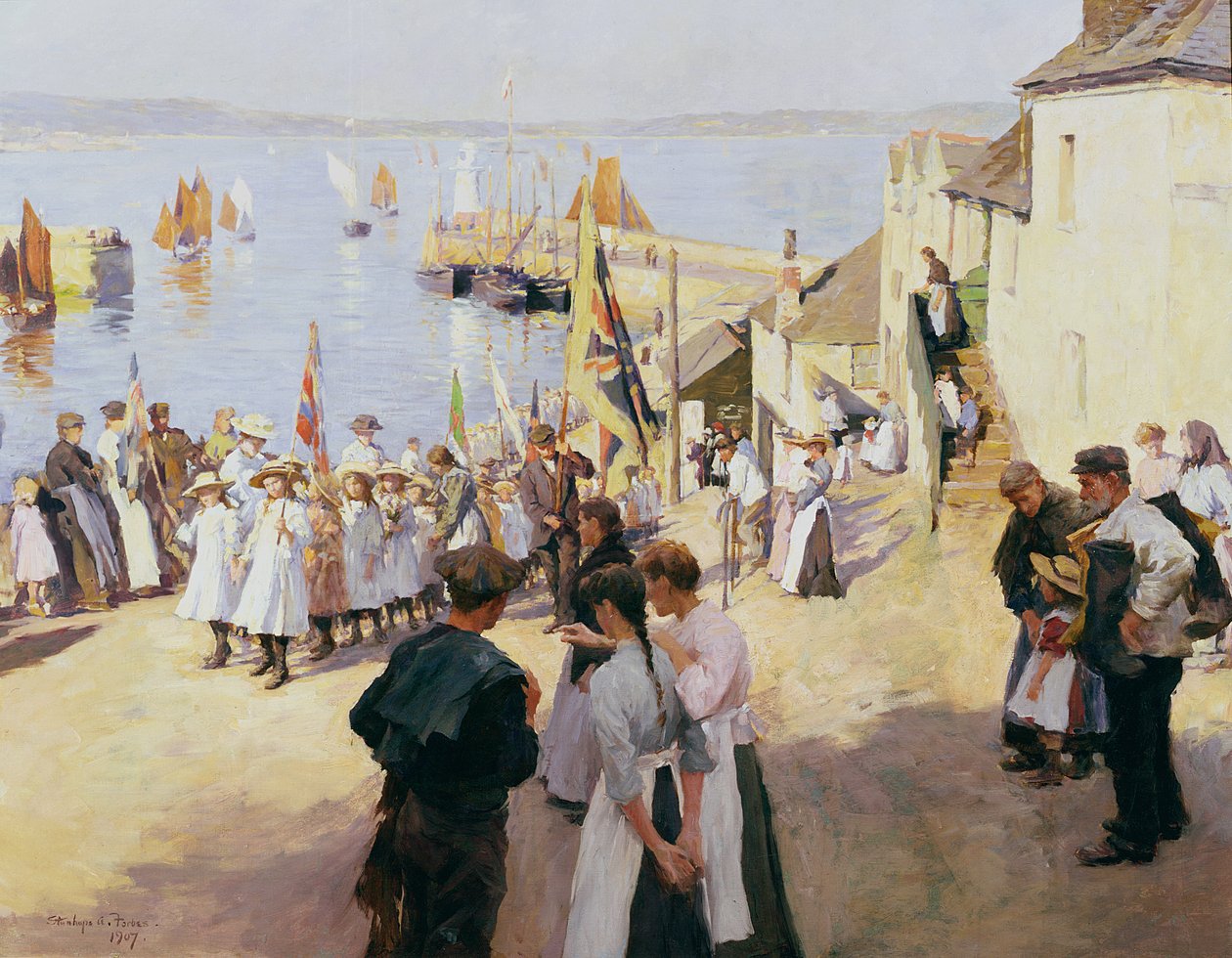 Dia de Gala em Newlyn de Stanhope Alexander Forbes