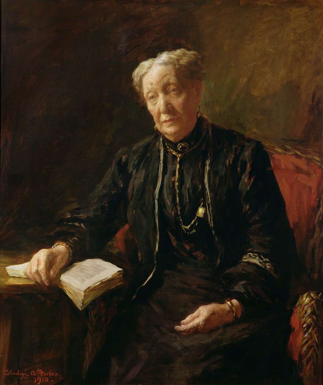 Sra. Forbes, a mãe do artista de Stanhope Alexander Forbes
