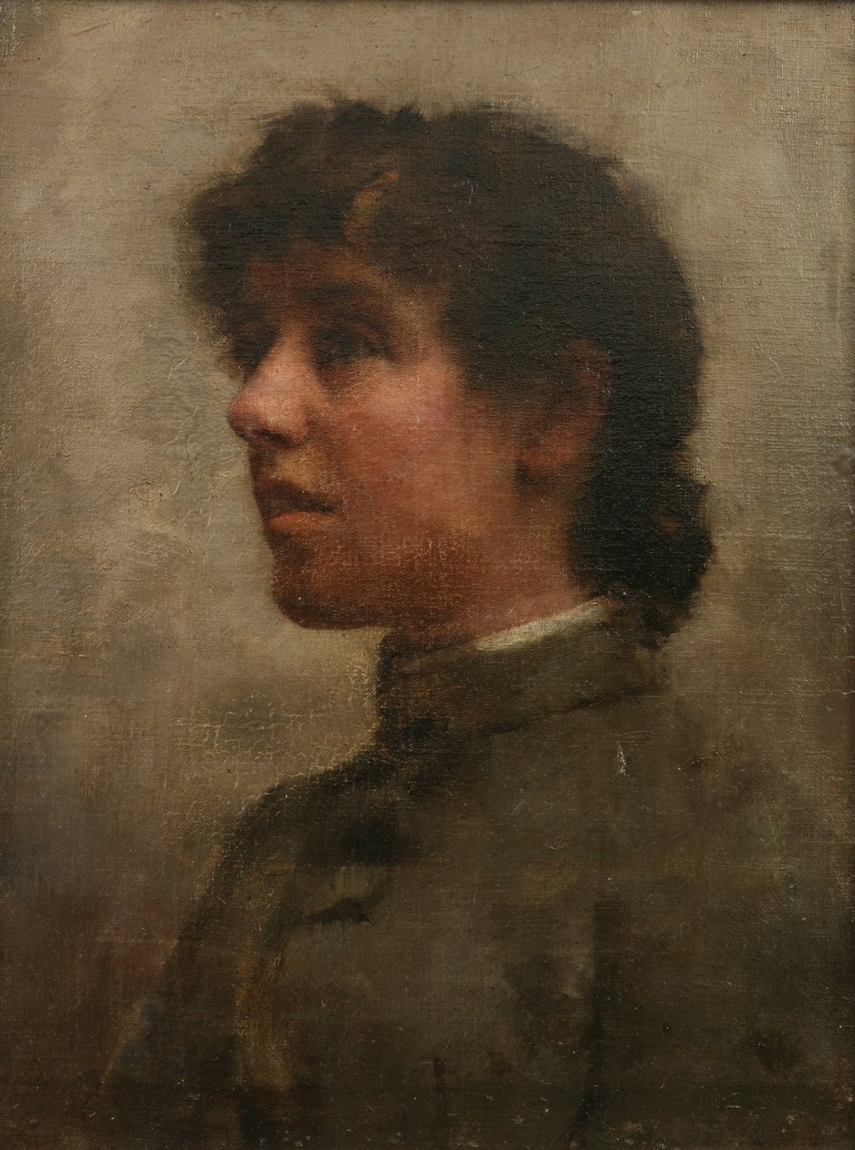 Retrato de Elizabeth Forbes, a Esposa da Artista de Stanhope Alexander Forbes