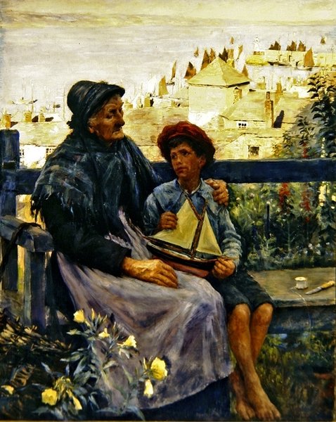 Son of the Sea (óleo sobre tela) de Stanhope Alexander Forbes