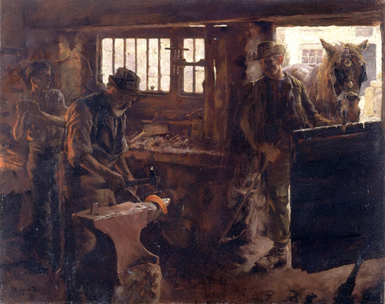 O Pequeno Ferreiro de Stanhope Alexander Forbes