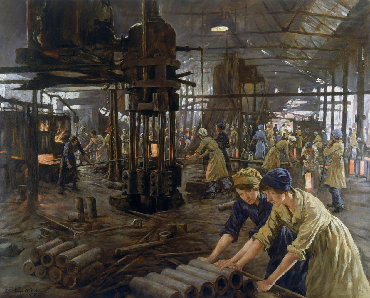 The Munition Girls, 1918 de Stanhope Alexander Forbes