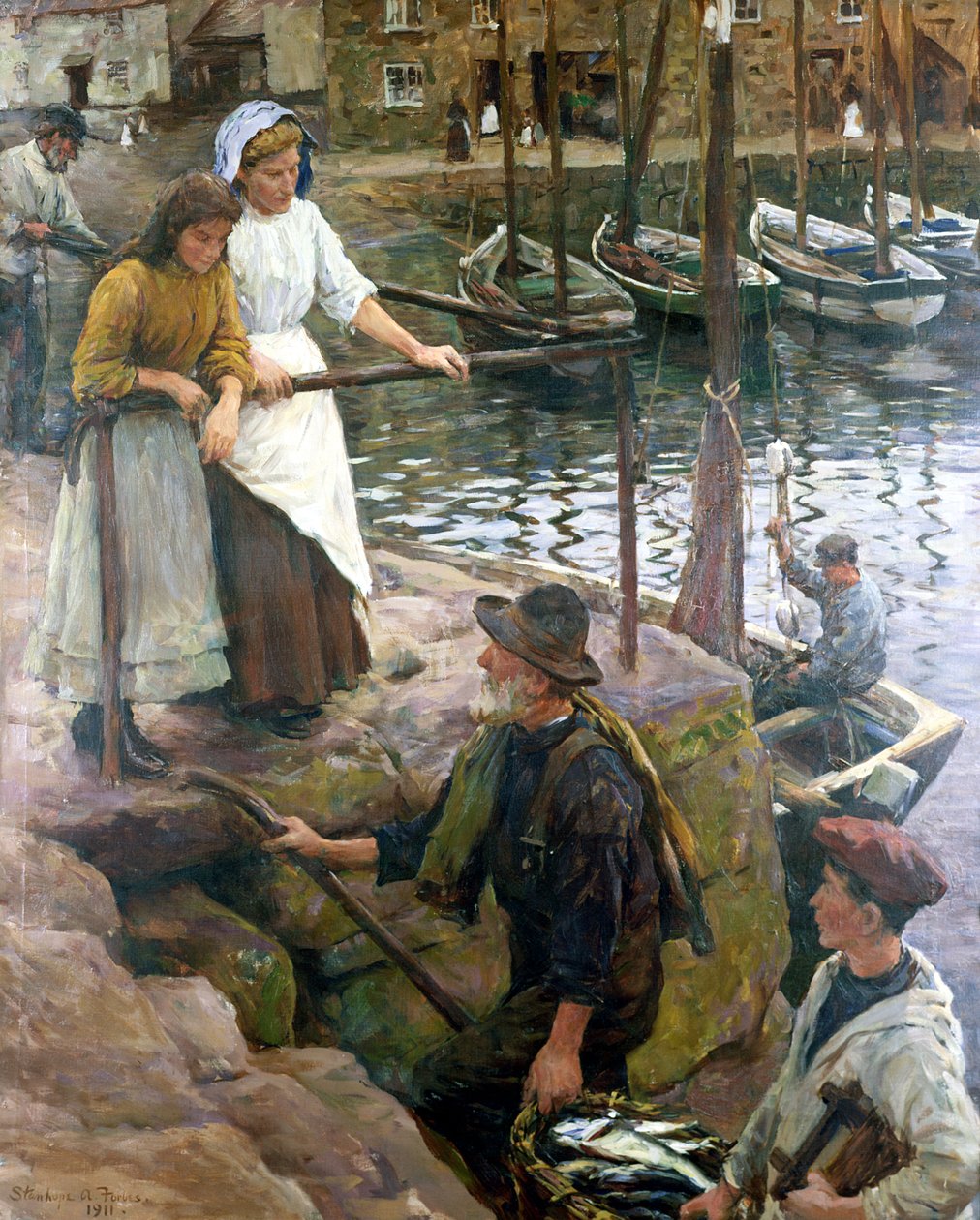 The Old Pier Steps de Stanhope Alexander Forbes