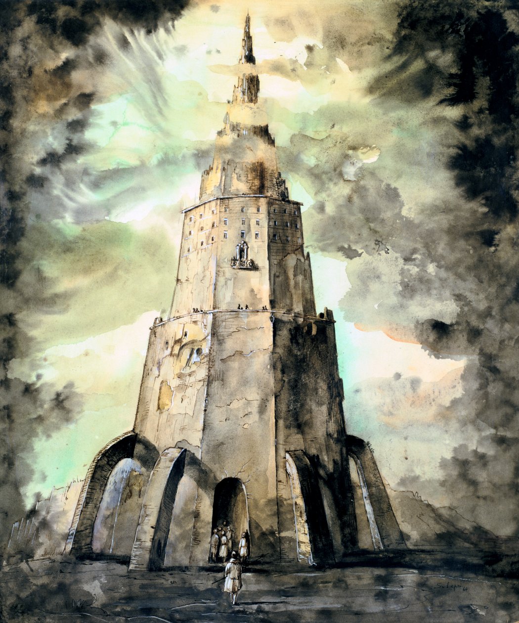 A torre, c1850-1890 de Stanislas Lepine